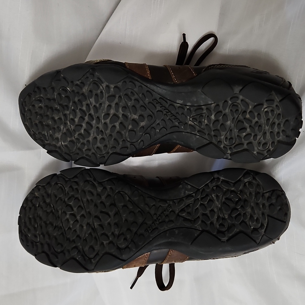 Skechers Men's Size 12 Blake Relaxed Step Brown Leather Casual Work Shoes 63385 - Picture 16 of 16